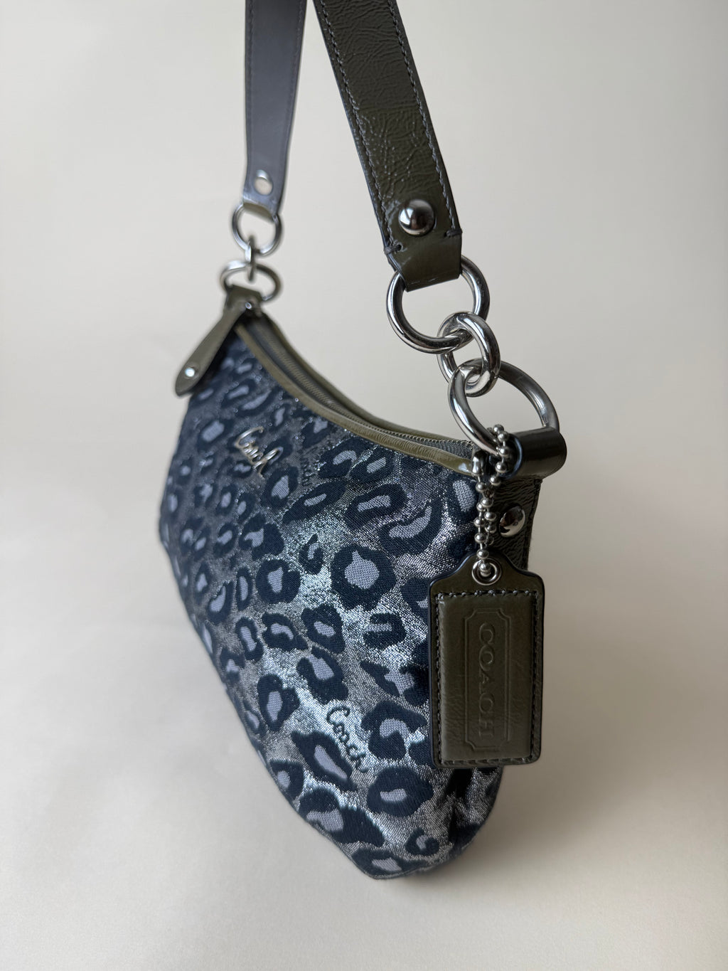 Coach Madison Ocelot Leopard Print Mini Shoulder Bag