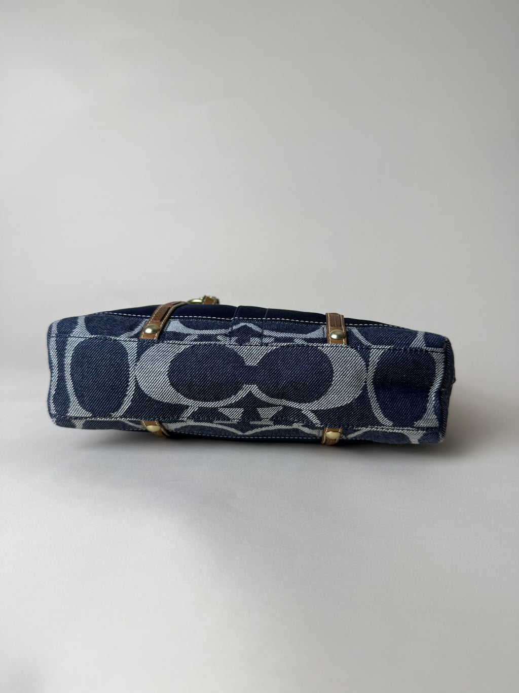 Coach Signature Mini Denim Stripe Tote
