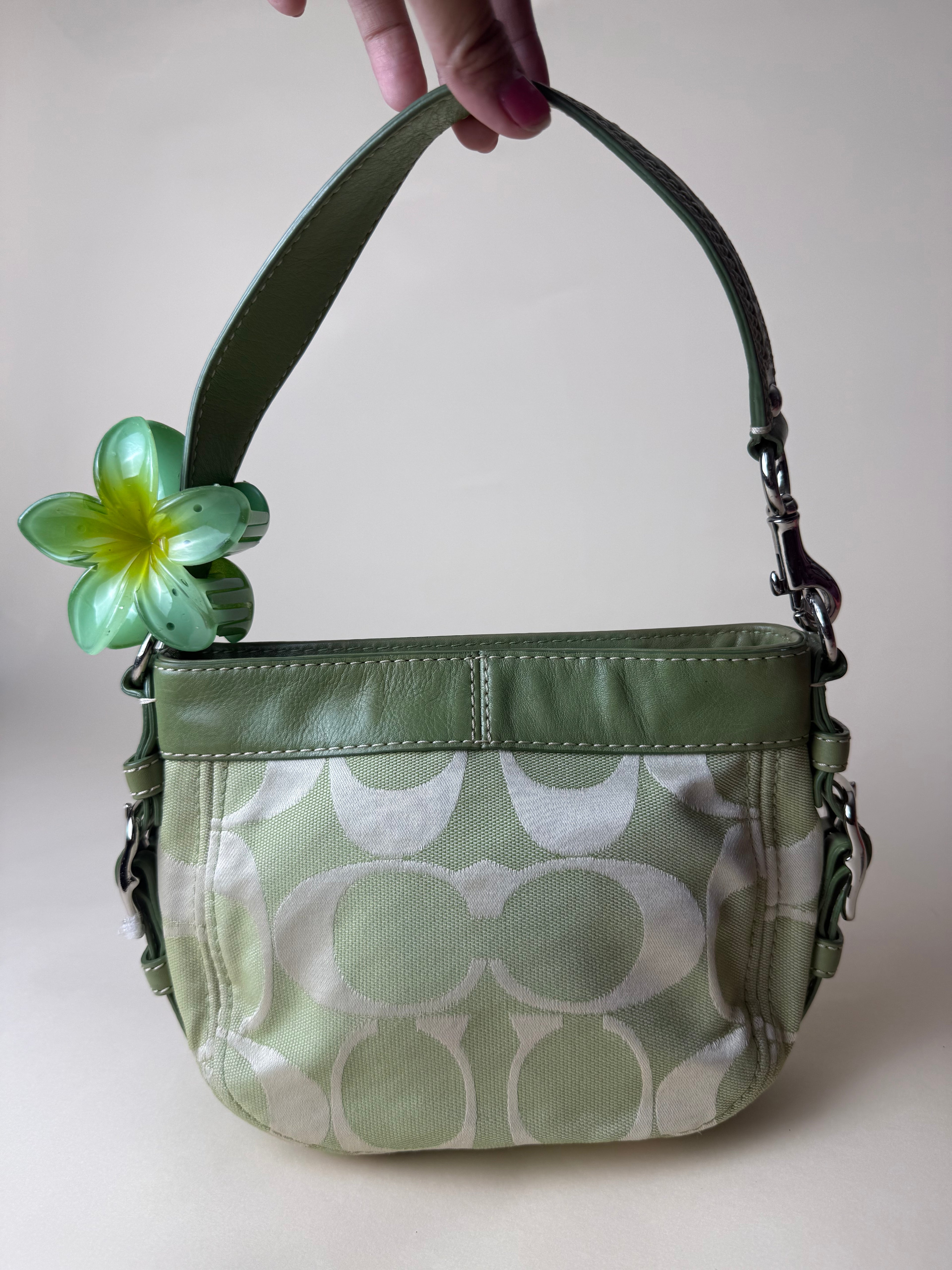 Coach Zoe Mini Signature Shoulder bag - Green