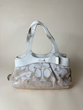 Coach Signature Optic Lexi Satchel - White