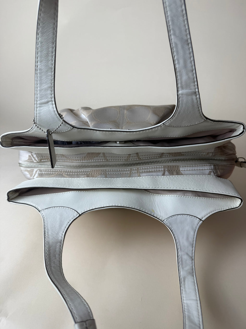 Coach Signature Optic Lexi Satchel - White