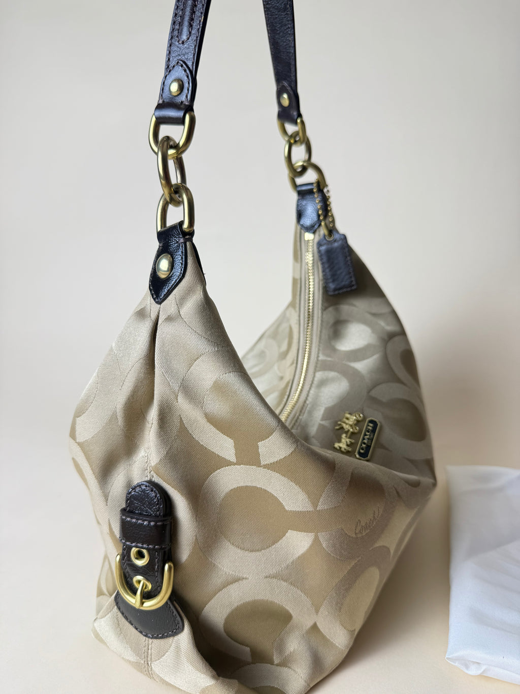 Coach Madison Op Art Hobo Bag - Brown