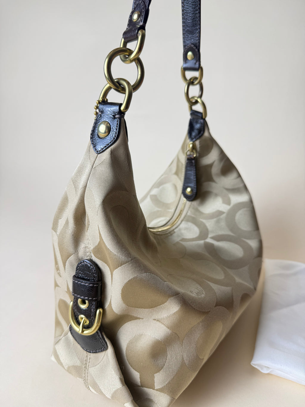 Coach Madison Op Art Hobo Bag - Brown
