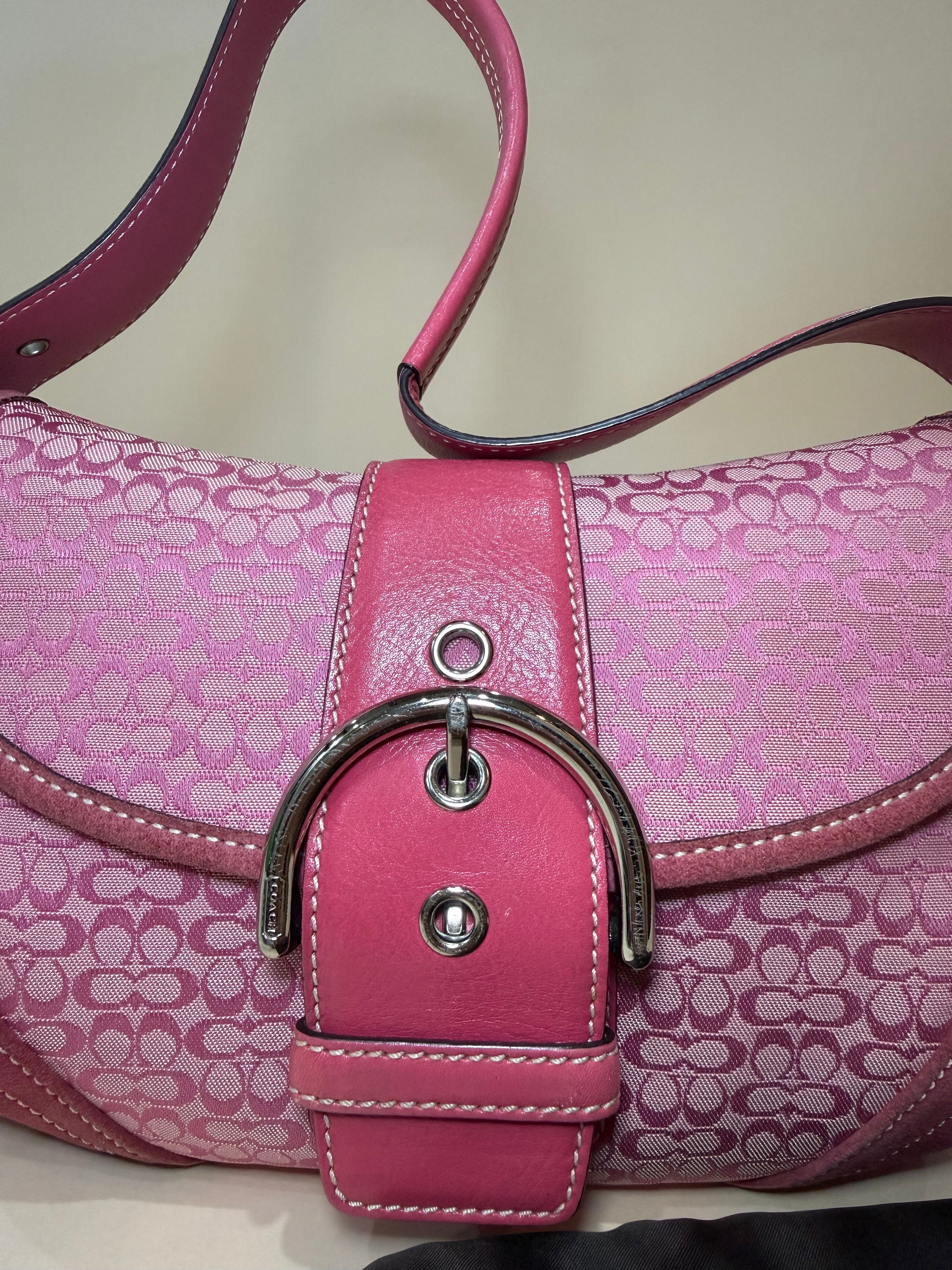 Coach Mini Soho Signature in Light Pink