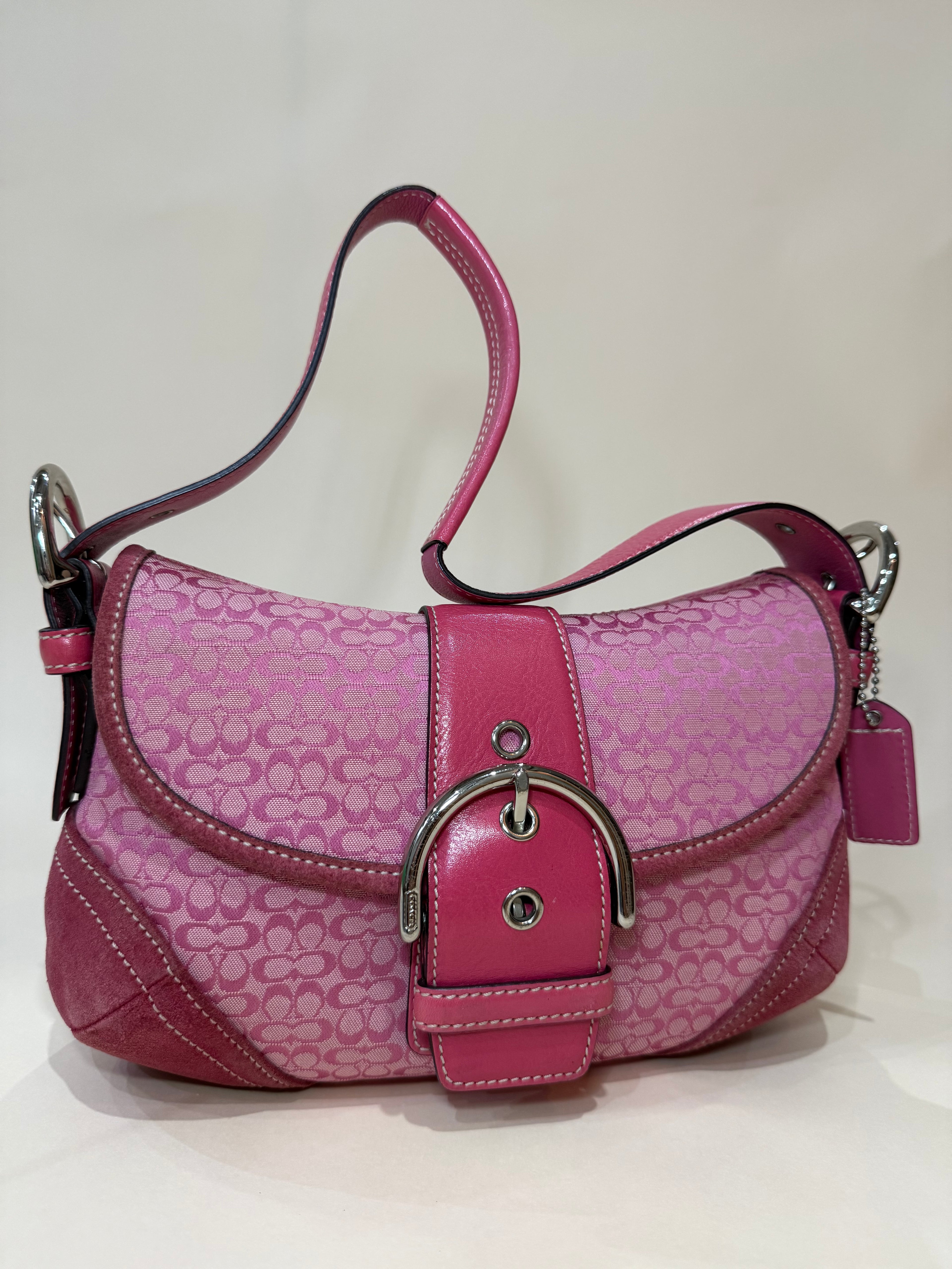 Coach Mini Soho Signature in Light Pink