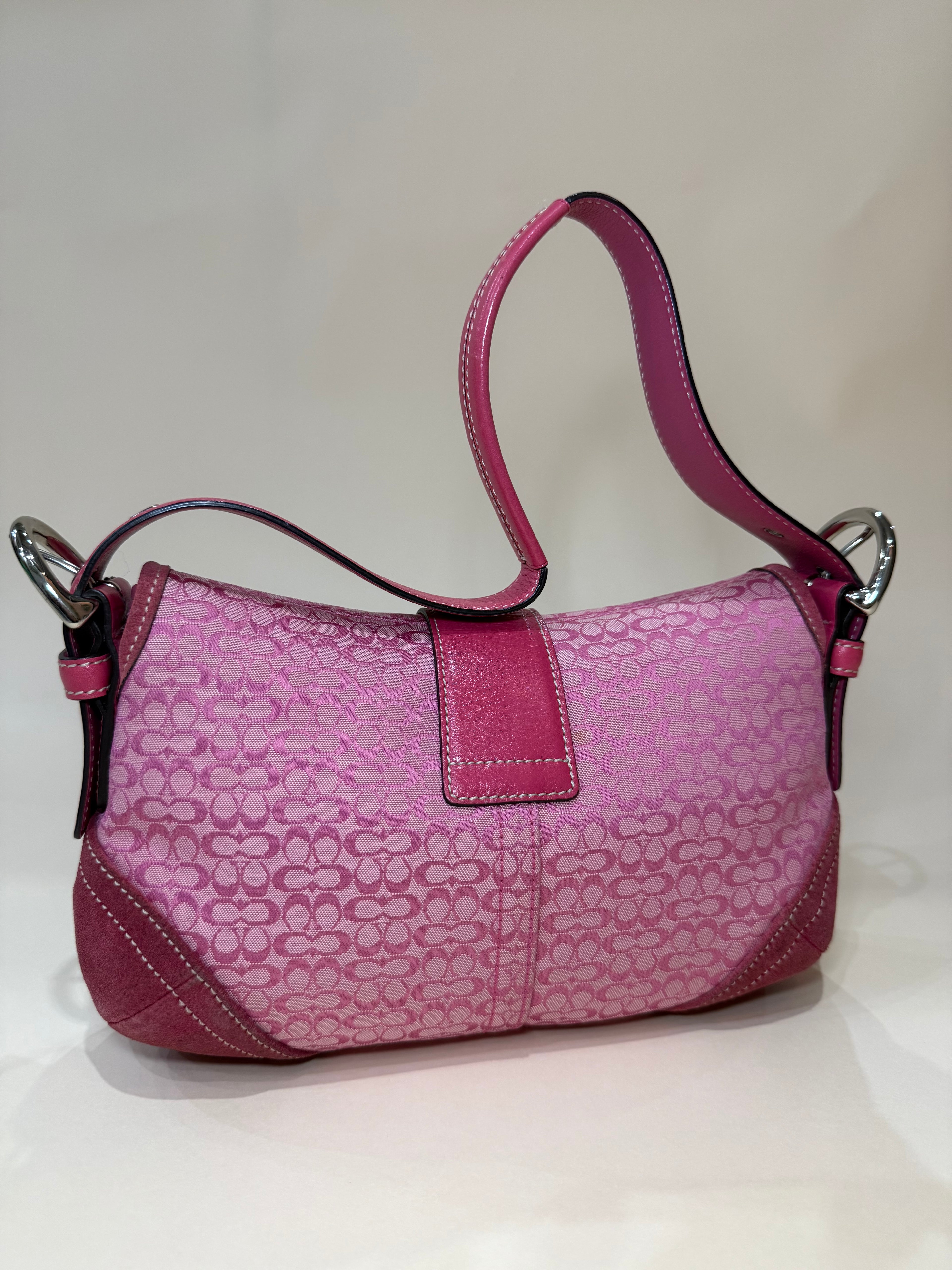 Coach Mini Soho Signature in Light Pink