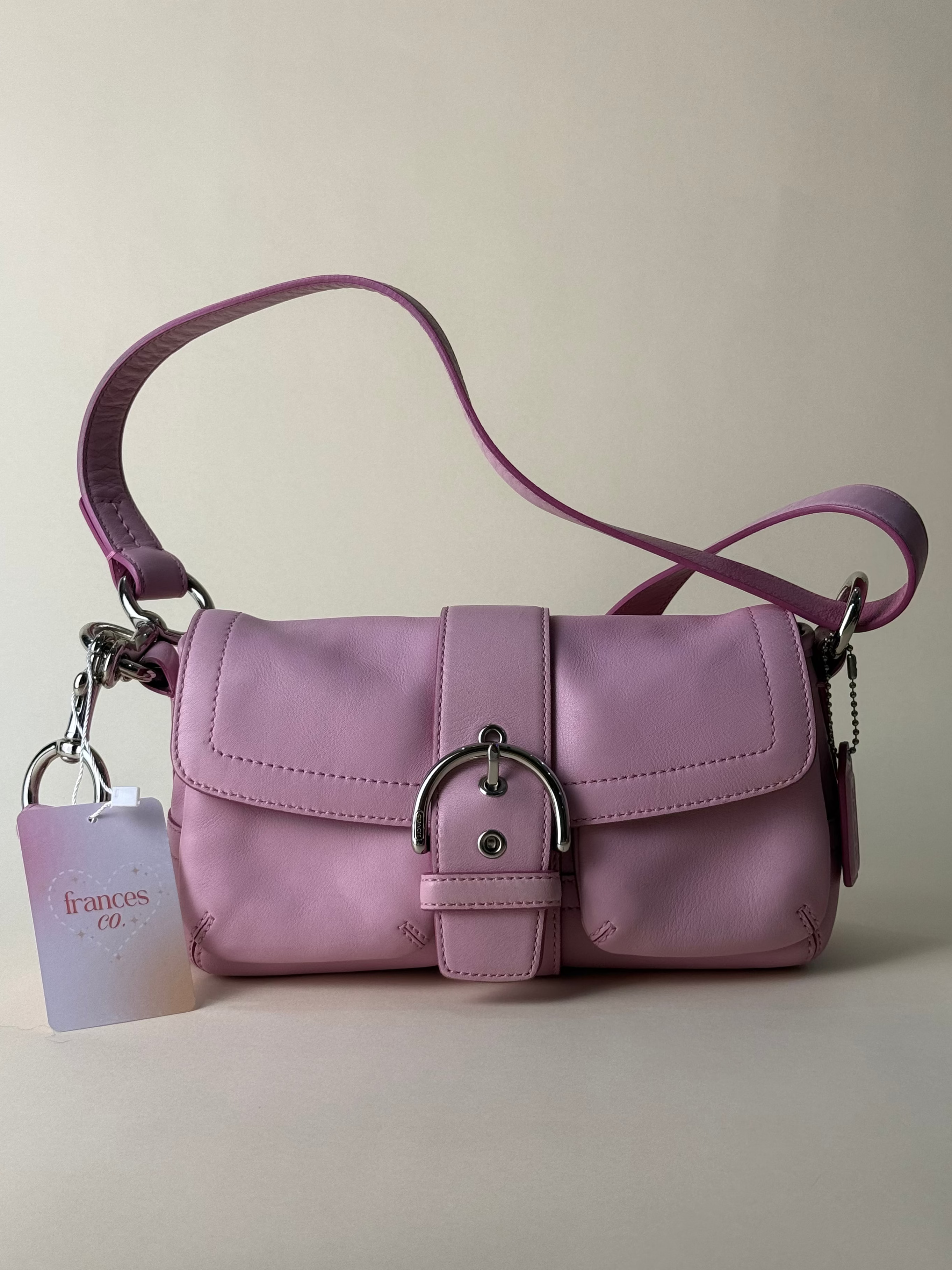 Coach Soho Mini Leather Flap 2WAY - Pink