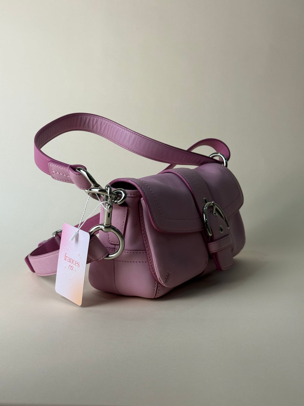 Coach Soho Mini Leather Flap 2WAY - Pink