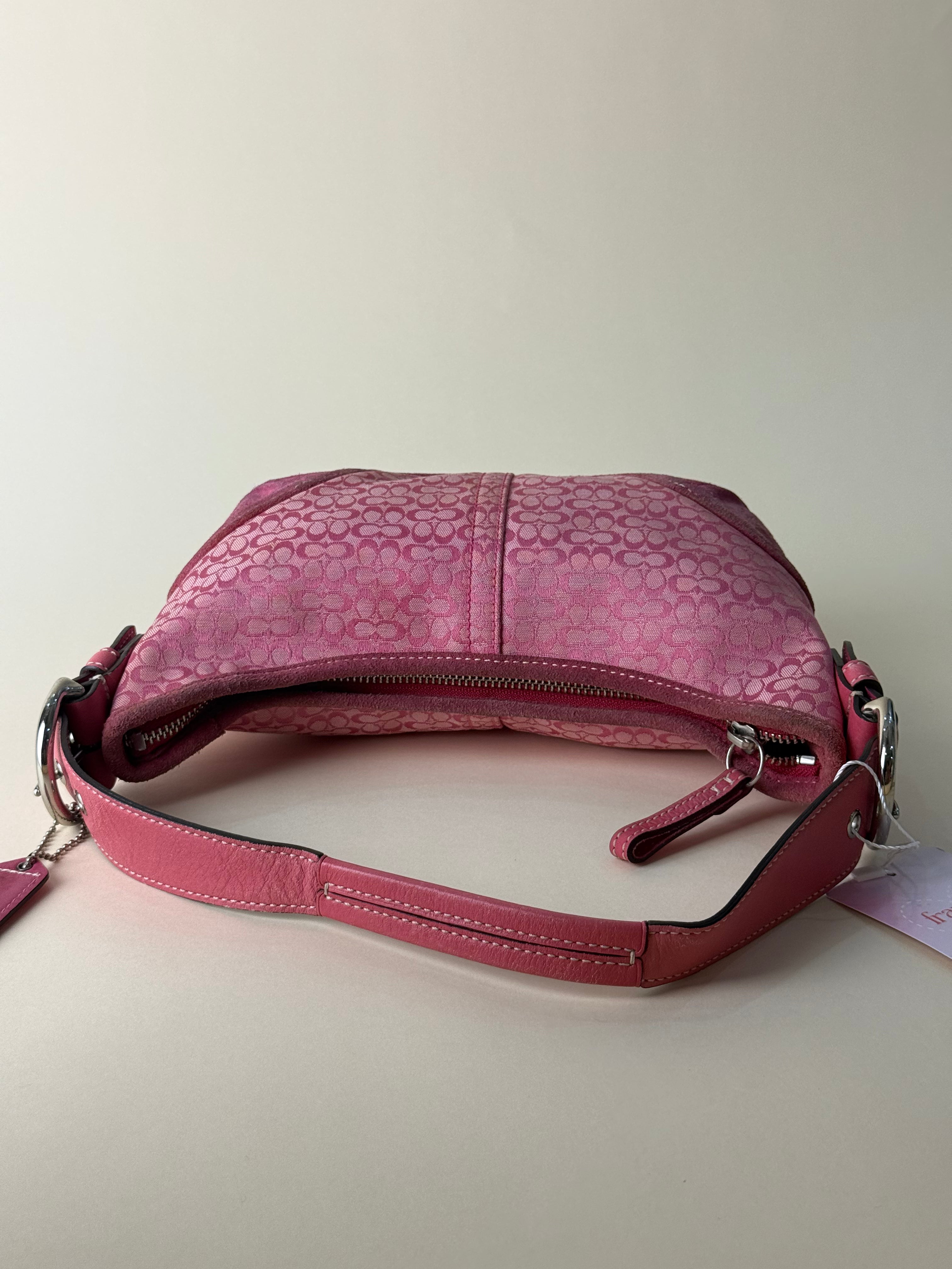 Coach Soho Signature Jacquard Demi Hobo  Bag - Pink
