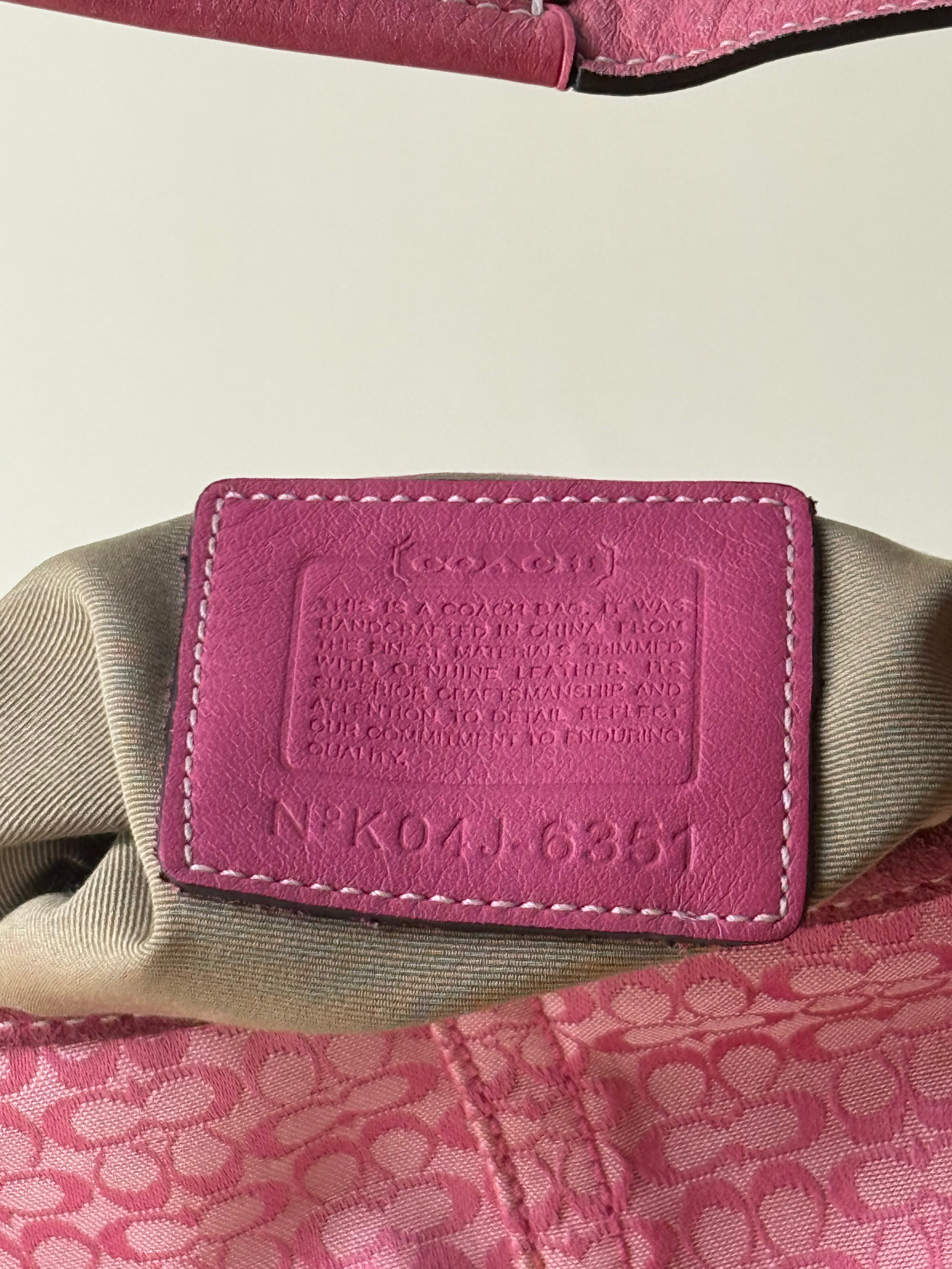 Coach Soho Signature Jacquard Demi Hobo  Bag - Pink