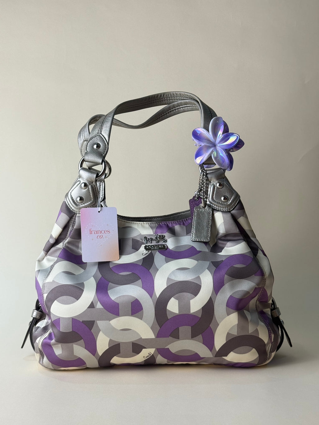 Coach Madison Sophia Nylon Bag - Purple Multicolor