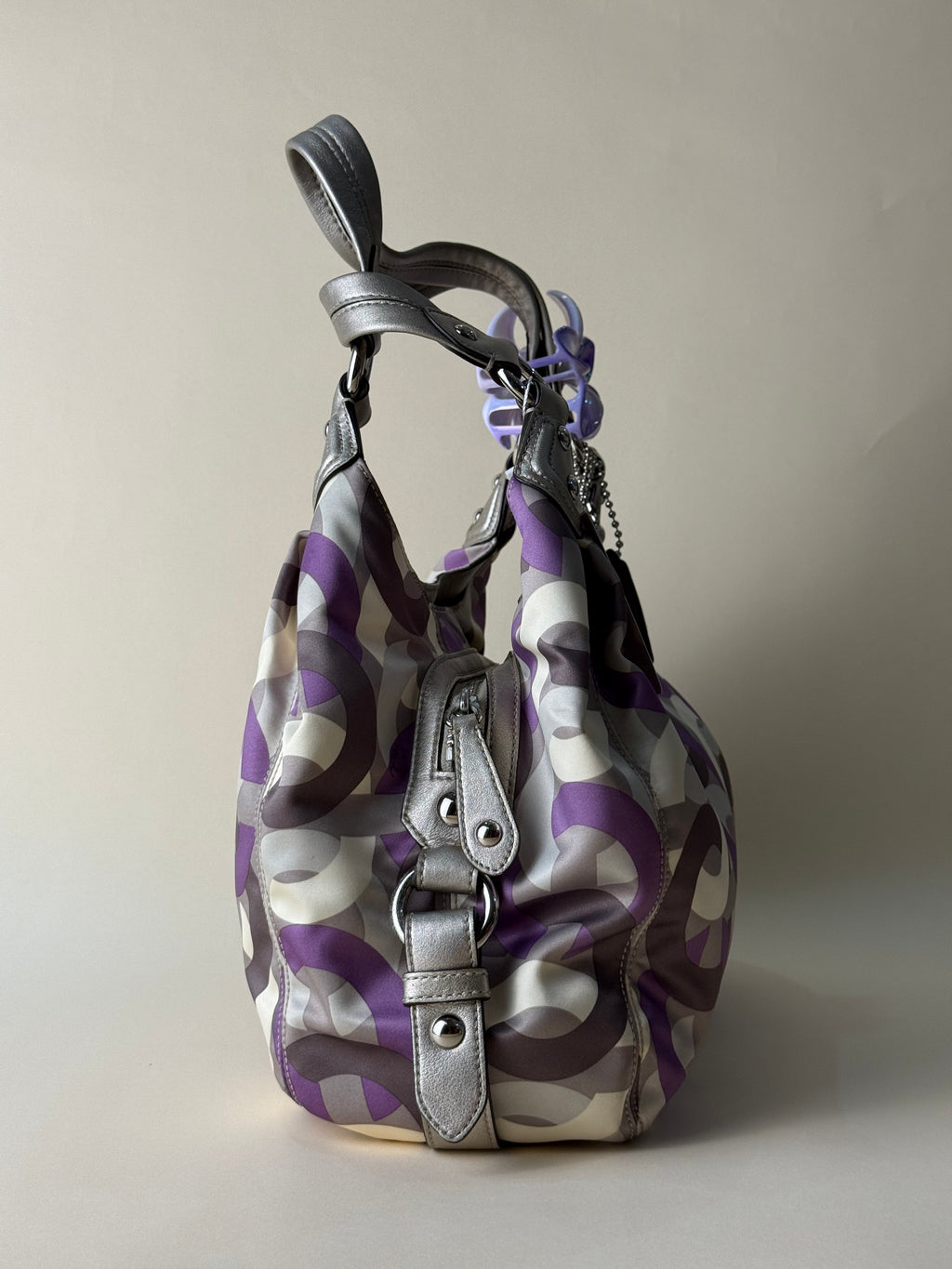 Coach Madison Sophia Nylon Bag - Purple Multicolor