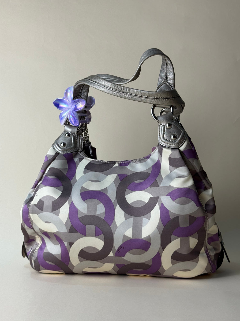 Coach Madison Sophia Nylon Bag - Purple Multicolor