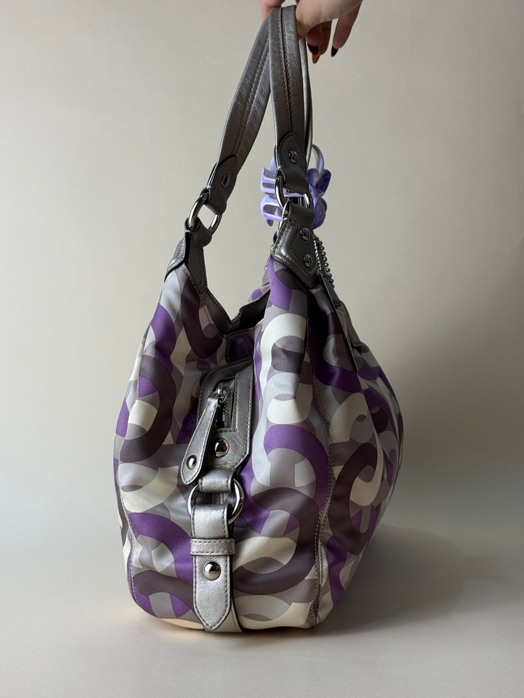Coach Madison Sophia Nylon Bag - Purple Multicolor