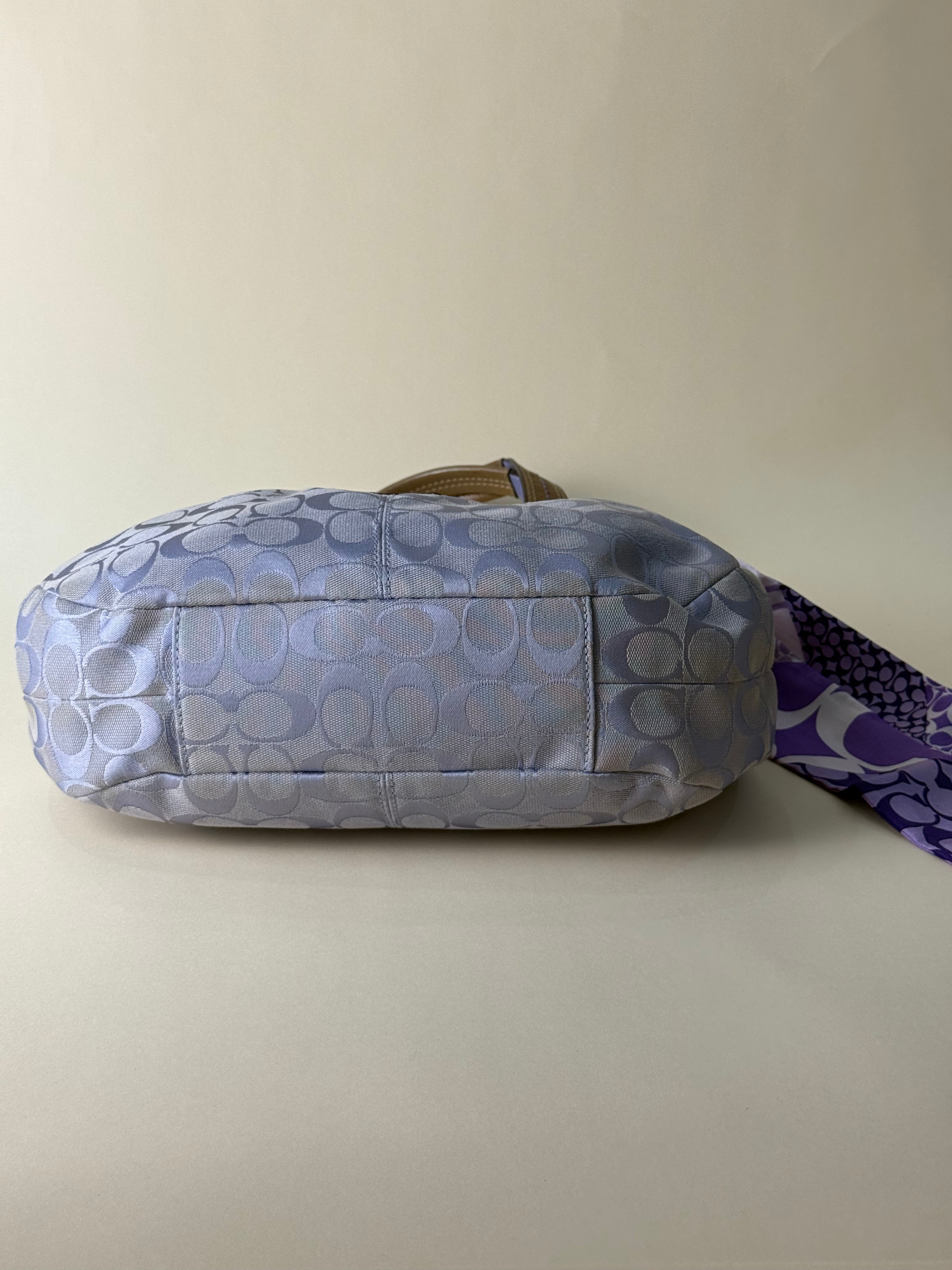Coach Soho Lynn Mini Signature Bag - Lilac (with free twilly)