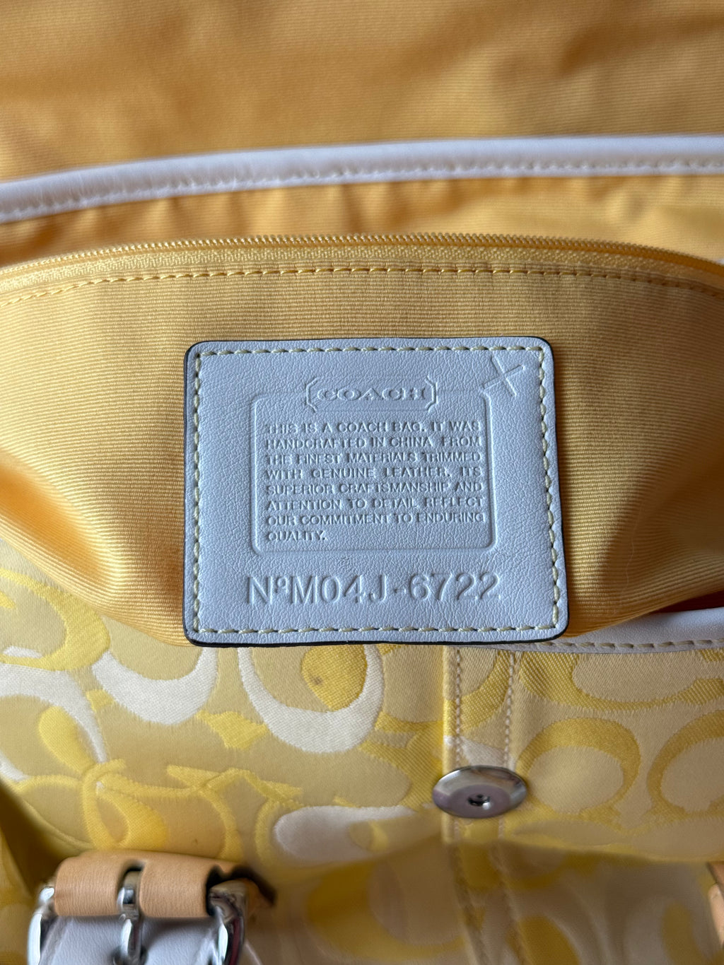 Coach Optic Signature Soho Flap Tote - Yellow