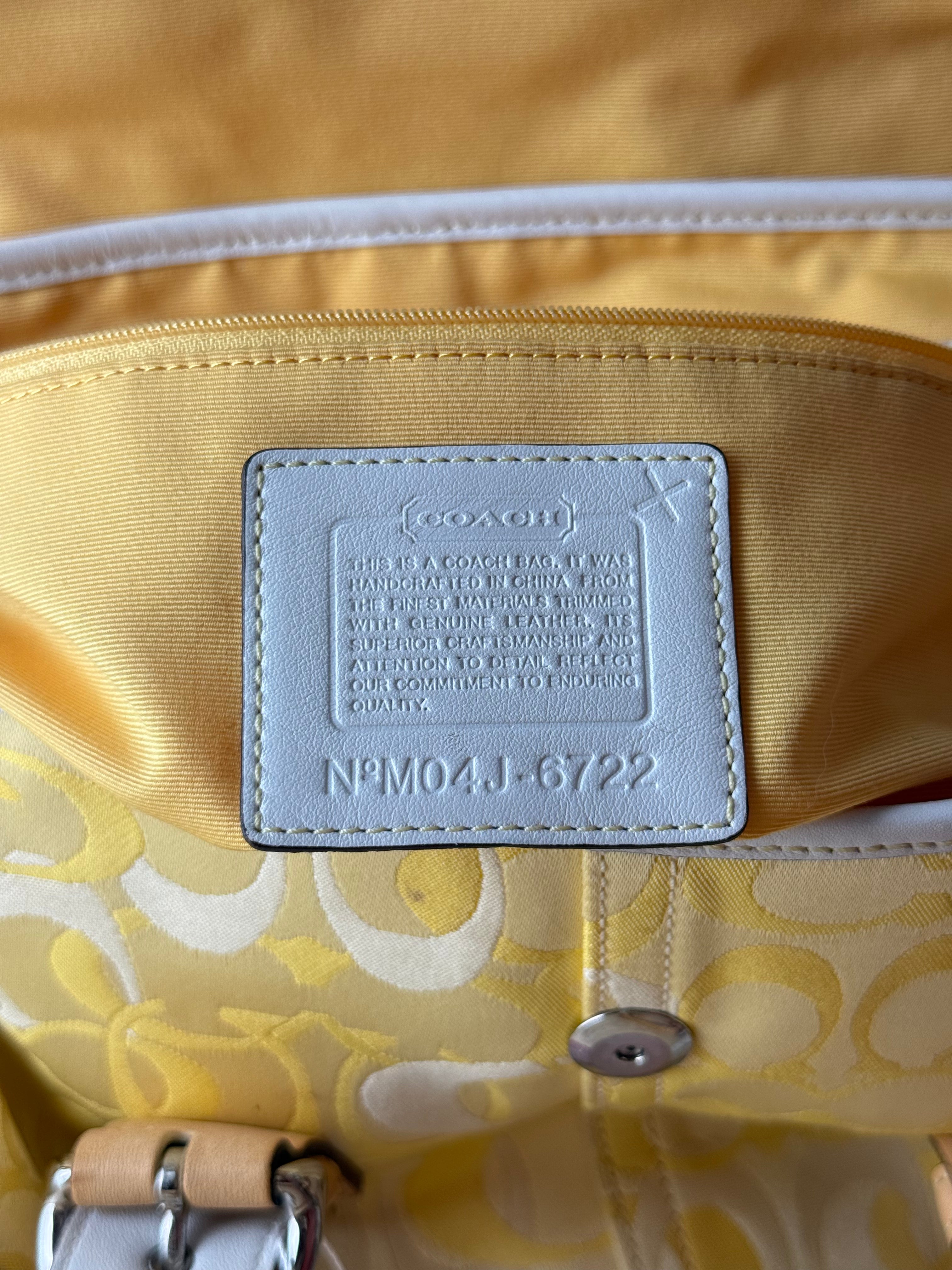 Coach Optic Signature Soho Flap Tote - Yellow