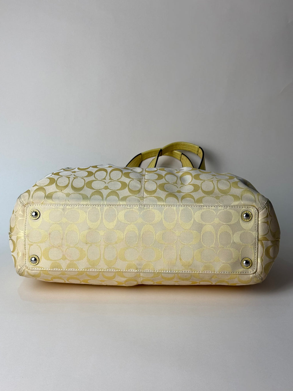 Coach Signature Soho Jacquard Tote - Yellow