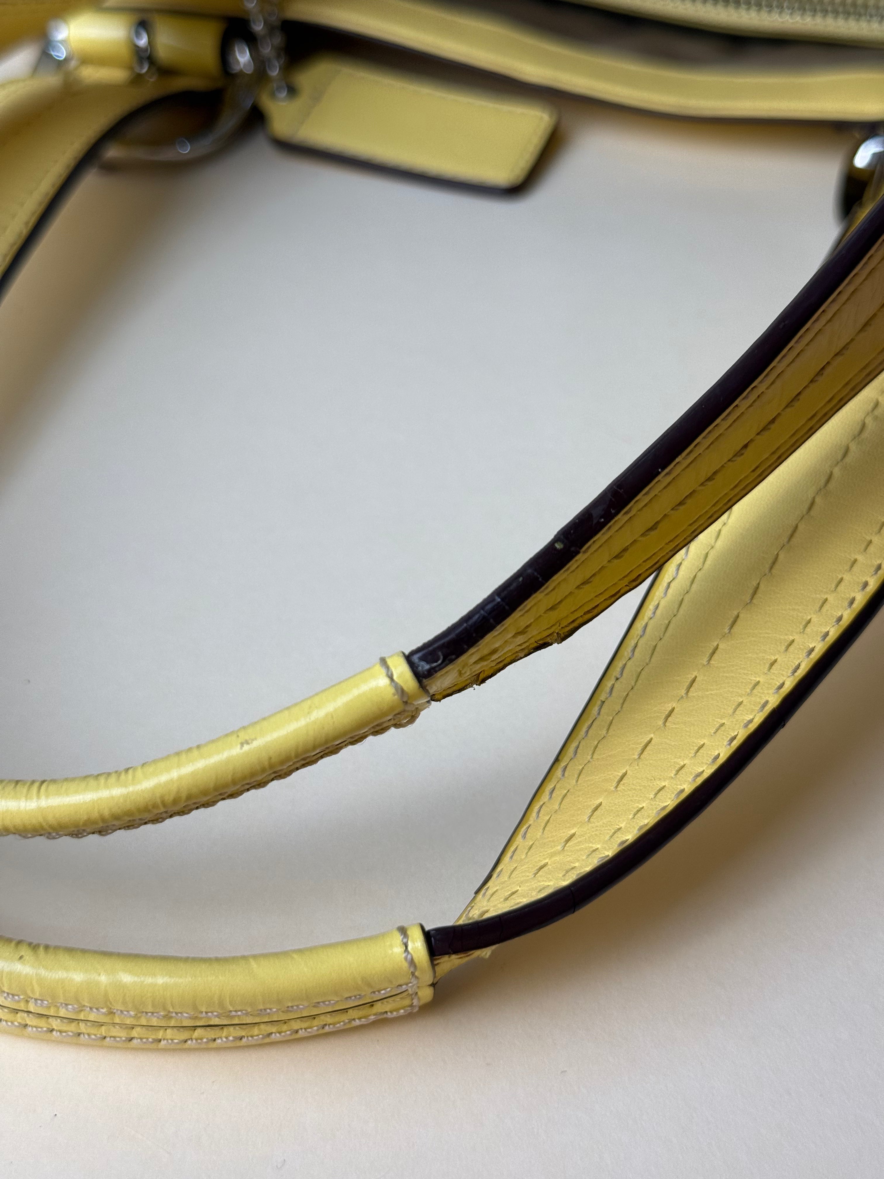 Coach Signature Soho Jacquard Tote - Yellow