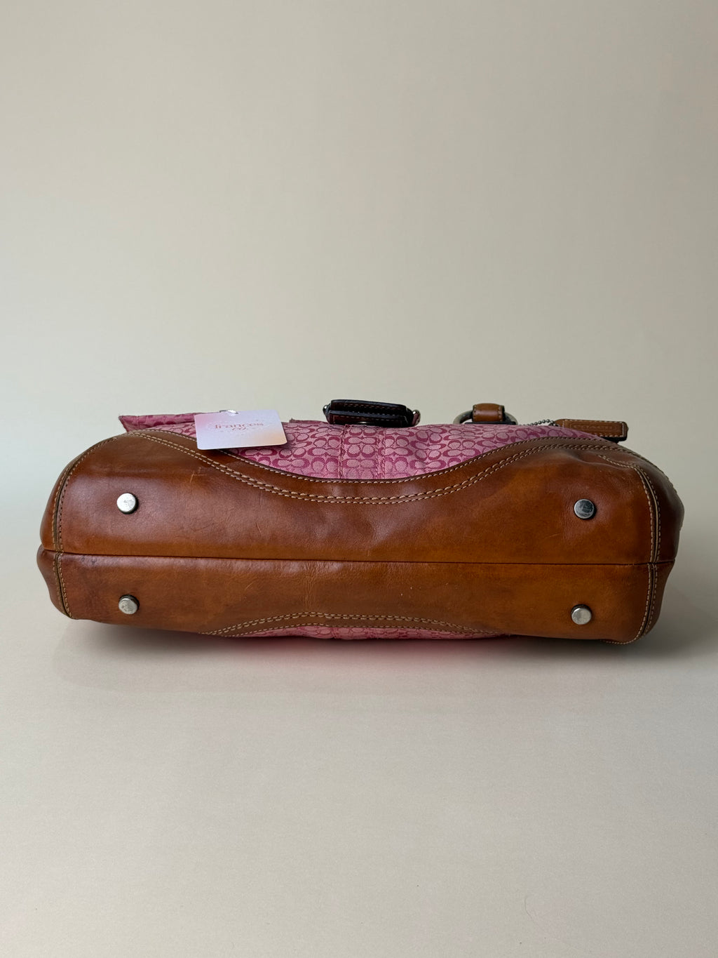 Coach Signature Soho Buckle Flap Satchel - Pink