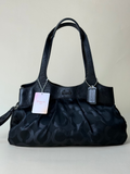 Coach Madison Op Art Glitter Lexi Hobo - Black