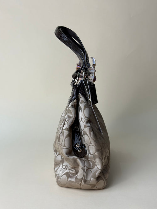 Coach Ashley Small shoulder Bag - Khaki/Brown