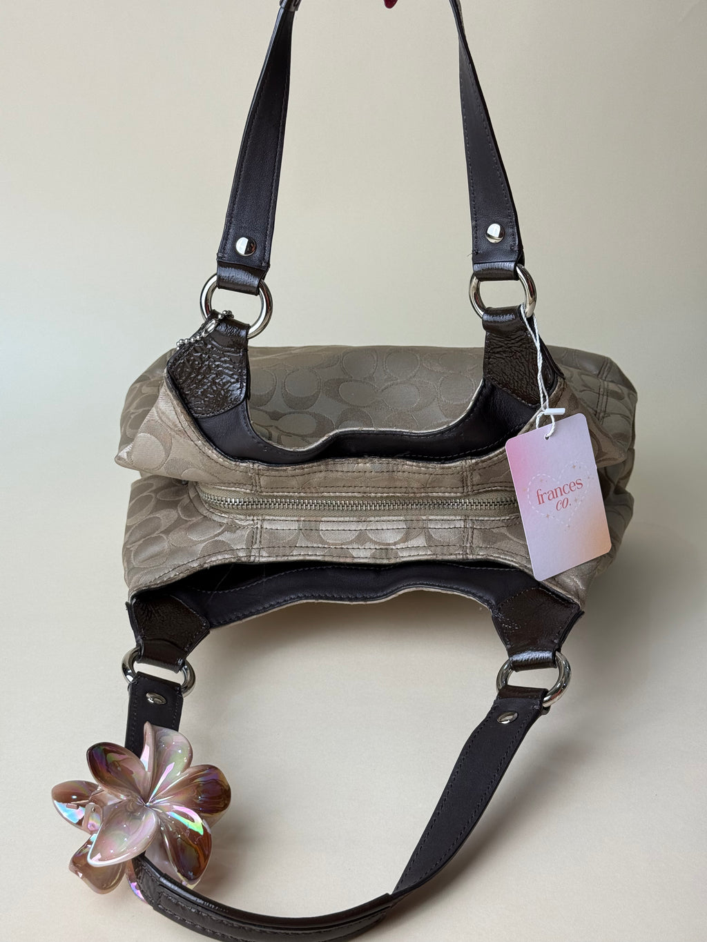 Coach Ashley Small shoulder Bag - Khaki/Brown