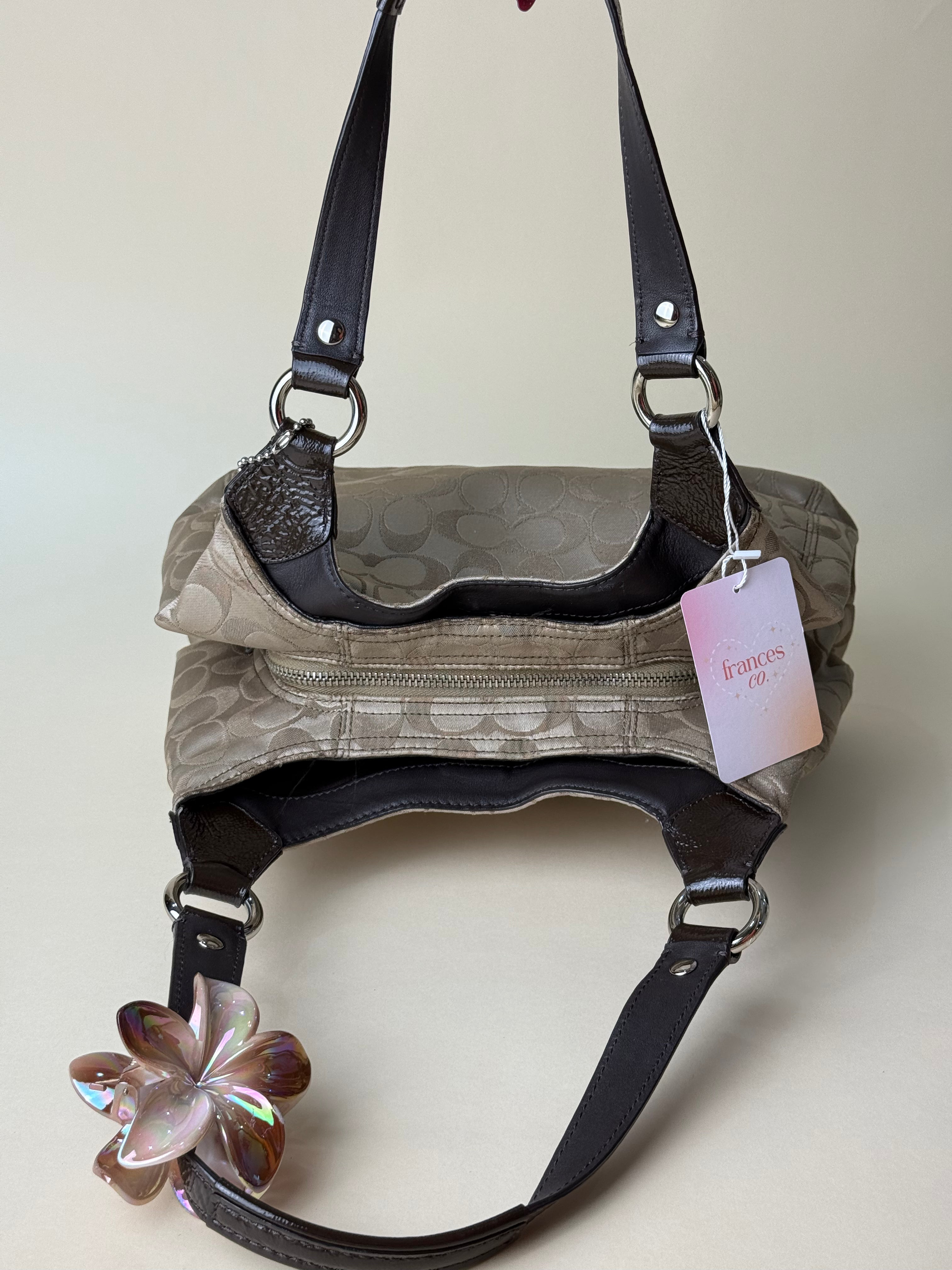Coach Ashley Small shoulder Bag - Khaki/Brown