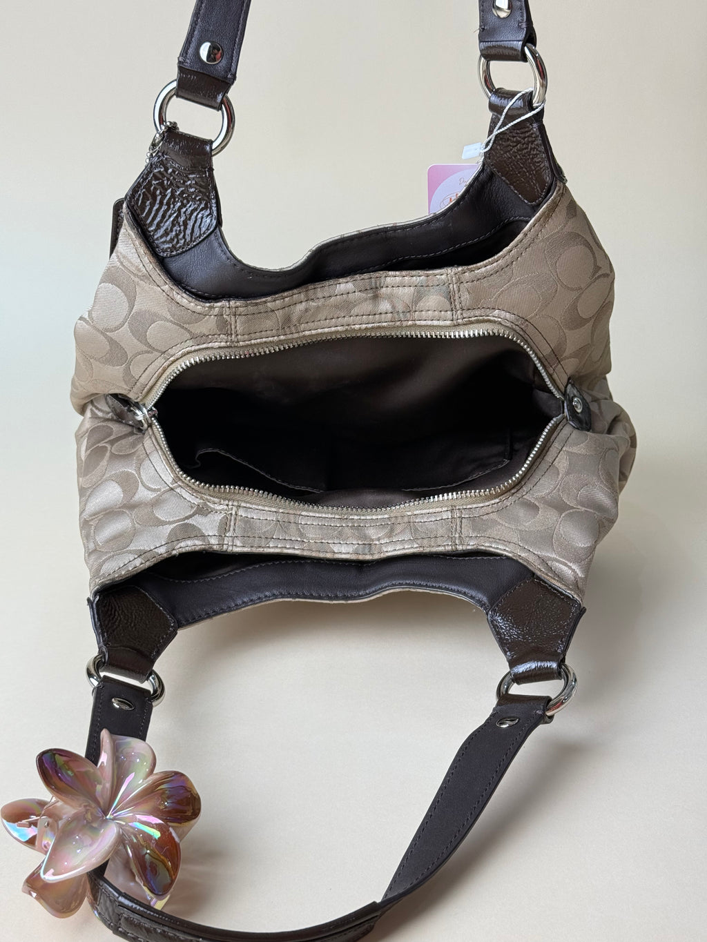 Coach Ashley Small shoulder Bag - Khaki/Brown