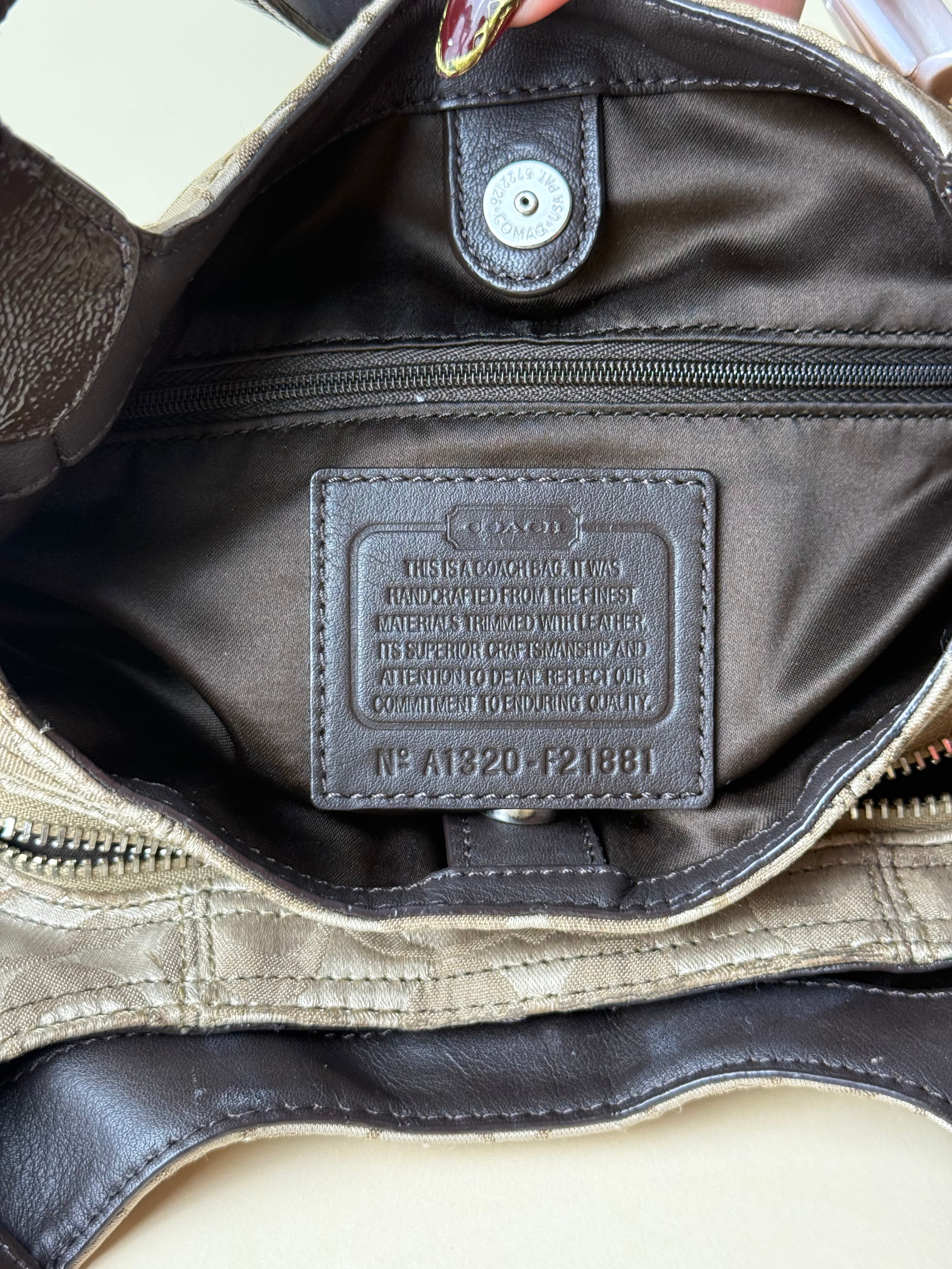 Coach Ashley Small shoulder Bag - Khaki/Brown