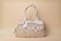 Coach Lexi Signature Hobo Satchel – Ivory/Champagne